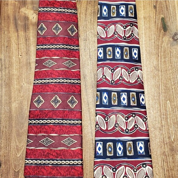 Domenico Franco Como 100% Italian Silk Neck Tie Bundle - Picture 5 of 7